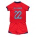 Billige England Jude Bellingham #22 Børnetøj Udebanetrøje til baby VM 2022 Kortærmet (+ korte bukser)
